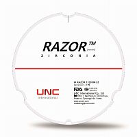 Диск циркониевый Razor 1100, однослойный Zirconzahn, 95х22мм, D4, UNC Inc (Корея)