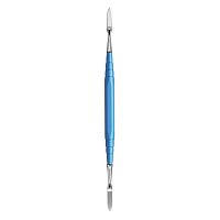 Резчик 07301 моделировочный зуботехнический двусторонний для работы с воском, ручка длиной 95 мм голубая с рабочими частями AT1 A3, Slim A4